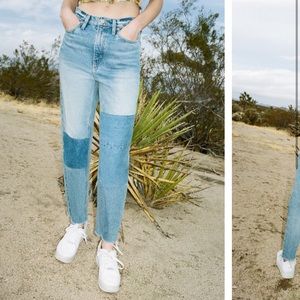 BDG high wasted patch jeans